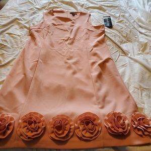 Dusty Rose Dress with Roses